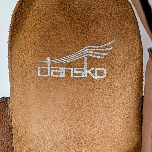 Dansko Deandra Block Heel Sandals in Black Nubuck Leather - Picture 7 of 16